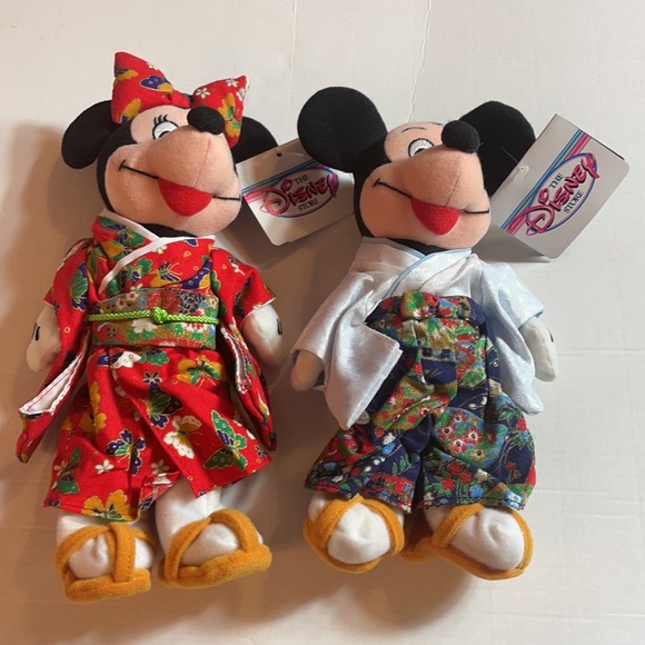 Tokyo Disney Mickey and Minnie Mouse Bean Bag Stuffed Animal Plush - Picture 11 of 14